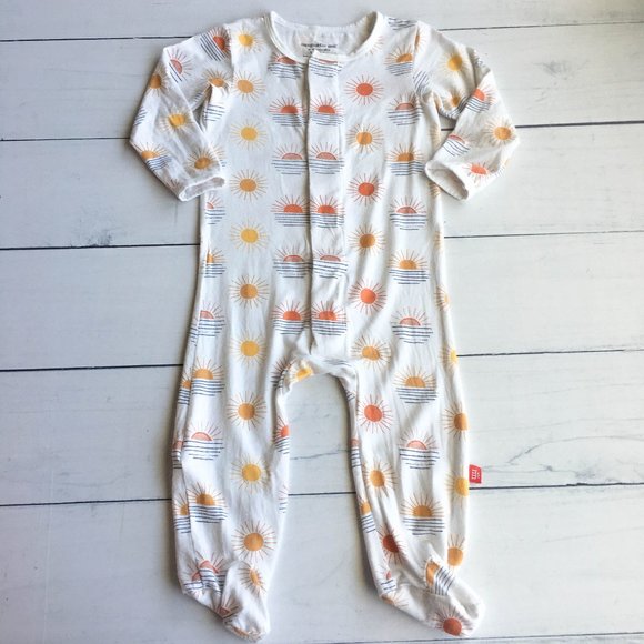 Magnetic Me Other - Magnetic Me Modal Baby Girl Boy Unisex Footie Sleeper - 6-9 Mo, 16-19 lbs
